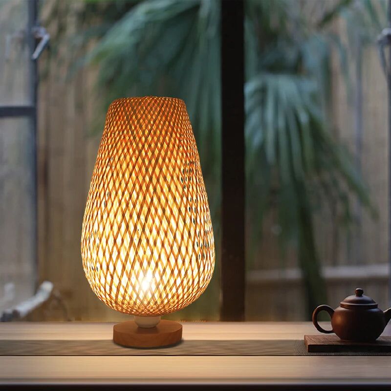 Lampe à poser bois à LED – Image 3