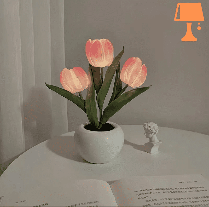 lampe_de_chevet_fleur_rose-6681742.png - Lampe de chevet de bureau