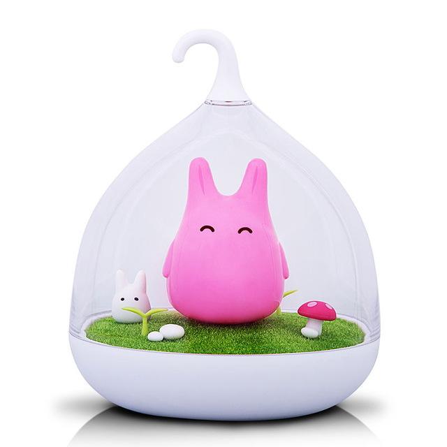 veilleuse-totoro-rose.jpg - Lampe de chevet de bureau